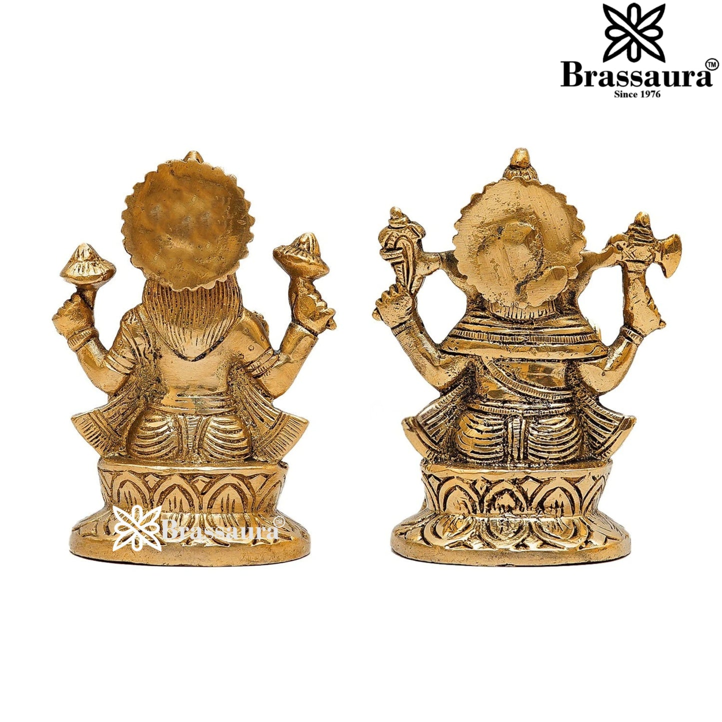 Brass Artistic Lakshmi Ganesh Weight 2.2 Kg & Height 5 Inch