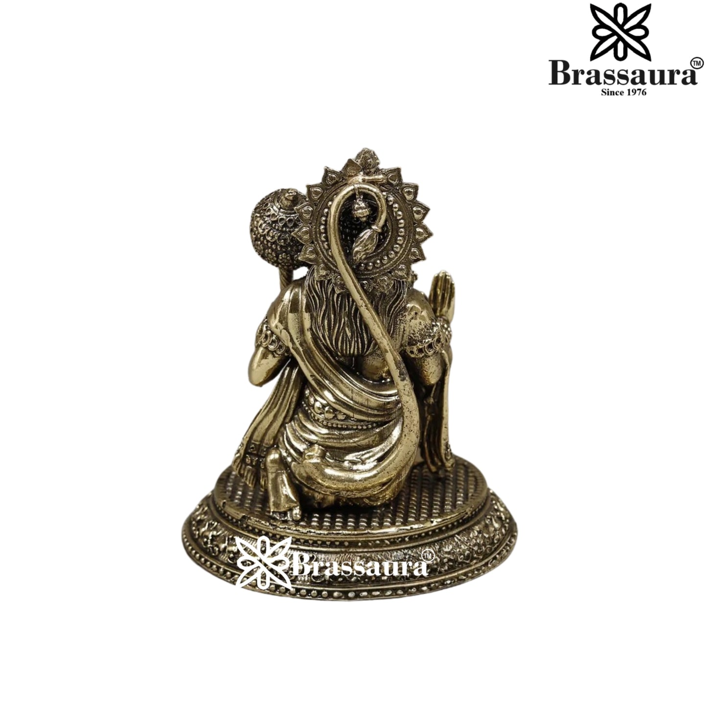 Brass Superfine Hanuman Statue Weight .392 Kg And Height 4 Inch