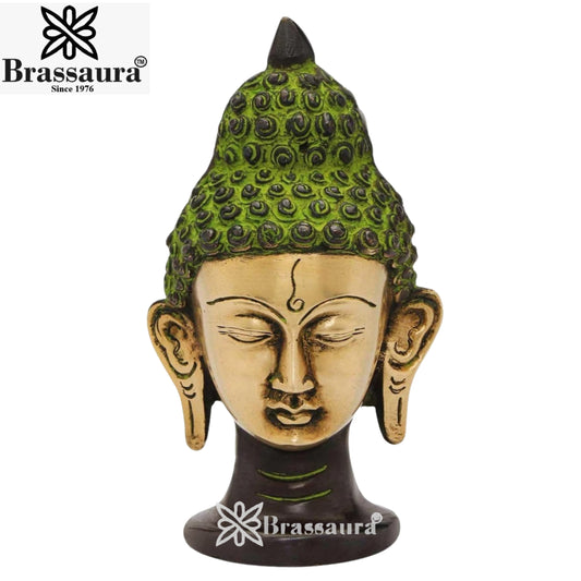 Brass Head Buddha Weight 1 kg & Height 5 Inch