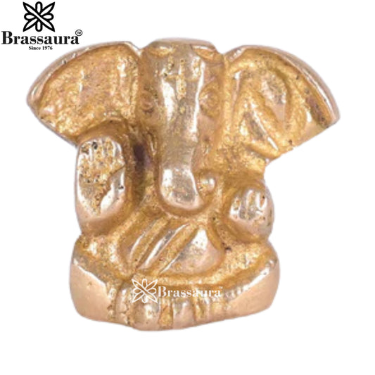 Brass Ganesha Statue Weight 42 Gram & Height 1.7 cm