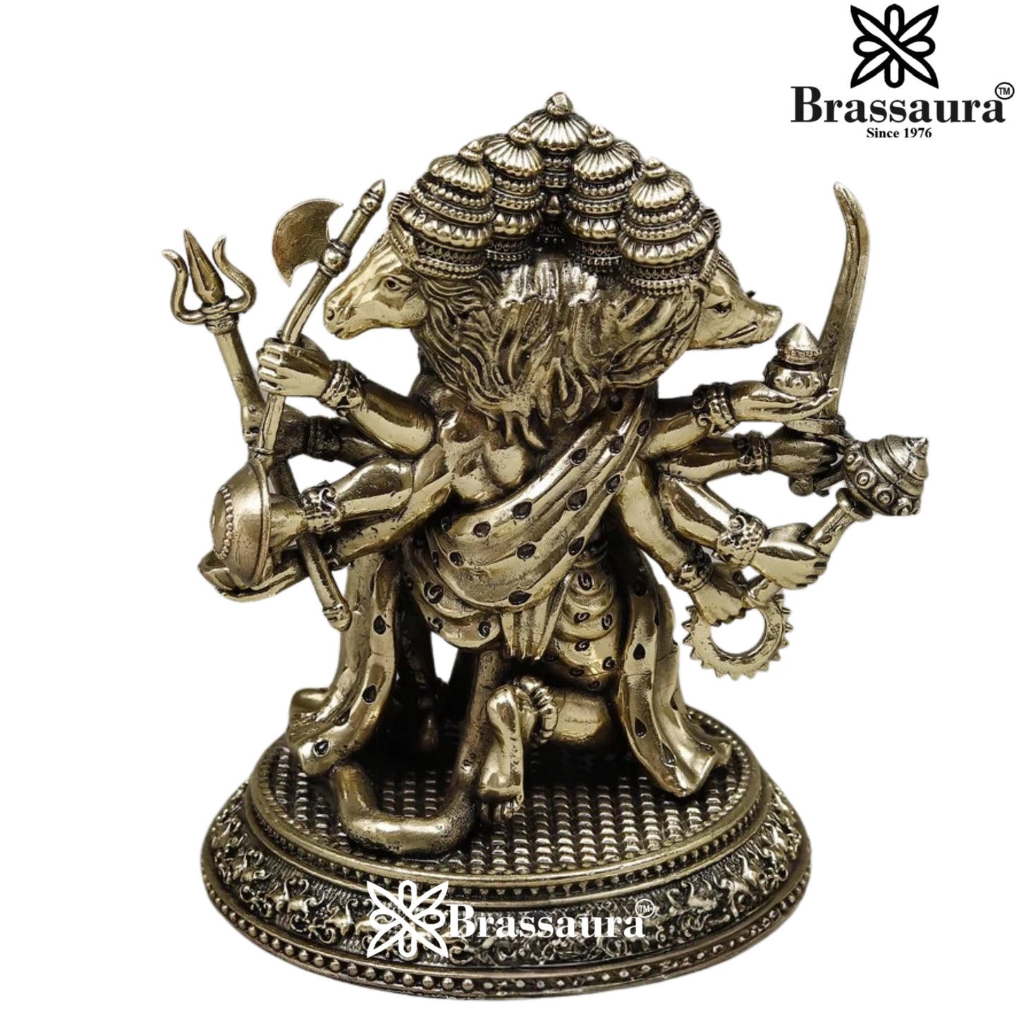 Brass Superfine Hanuman Statue Weight .714 Kg And Height 6 Inch