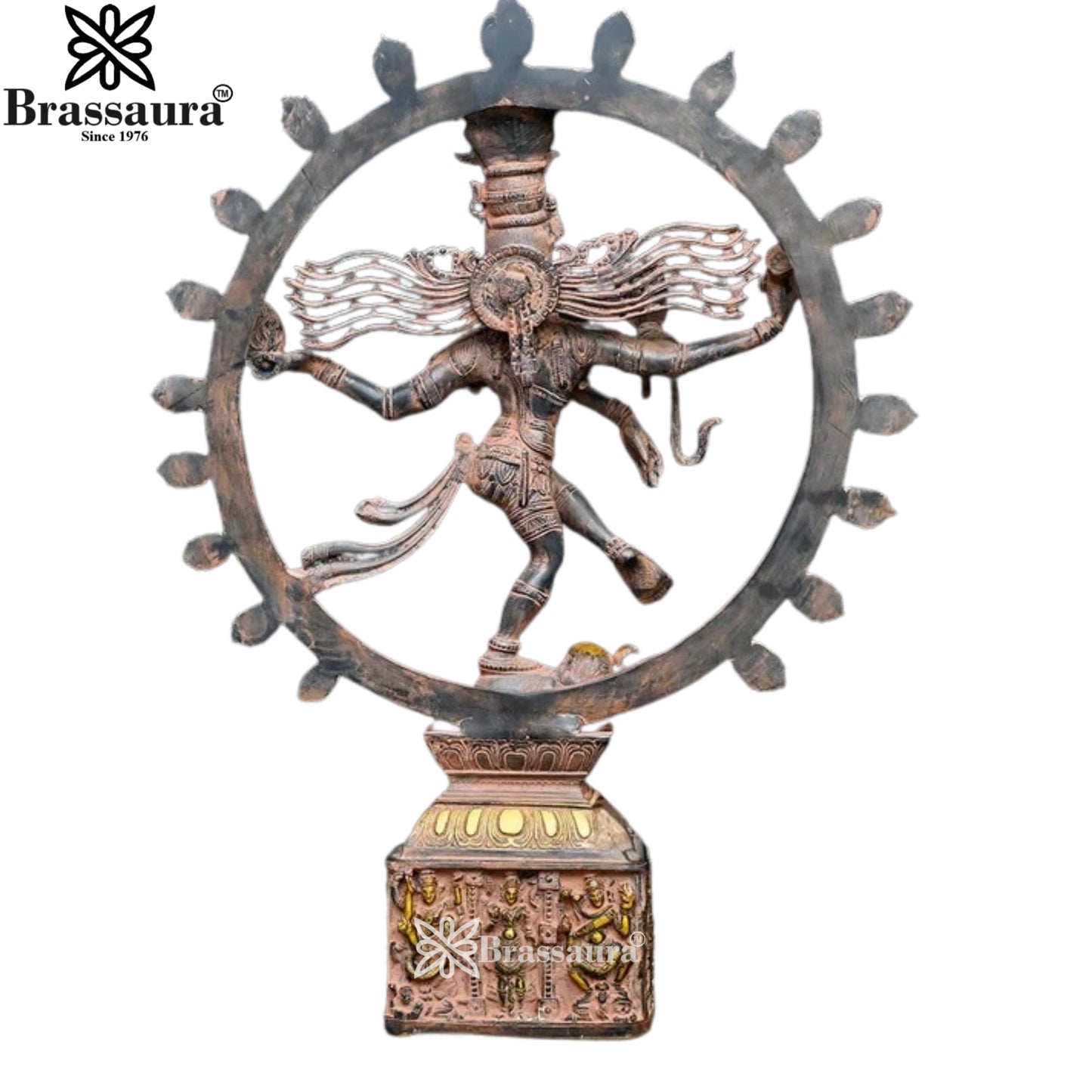 Brass Vintage Dancing Natraj Statue Weight 11.34 Kg And Height 23 Inch