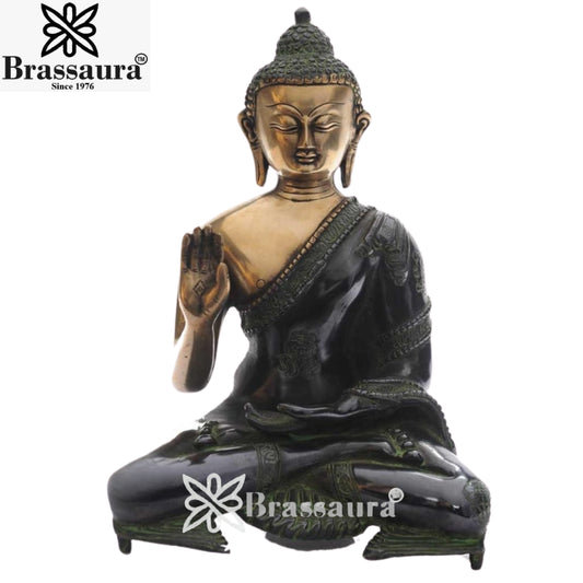 Brass Vintage Buddha Weight 3.5 Kg & Height 11 Inch