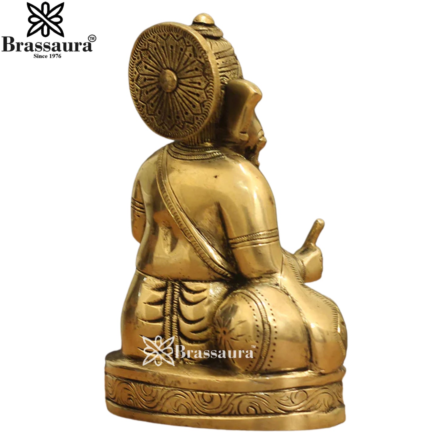 Brass Ganesha Statue Weight 1.8 Kg And Height 7.5 Inch