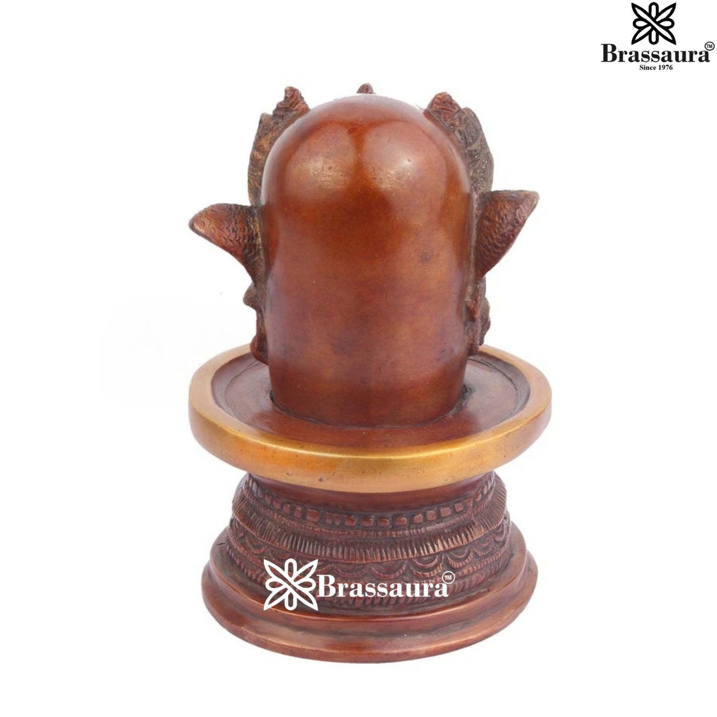 Brass Classic Shiva Face Shivling Weight 2.5 Kg & Height 7 Inch