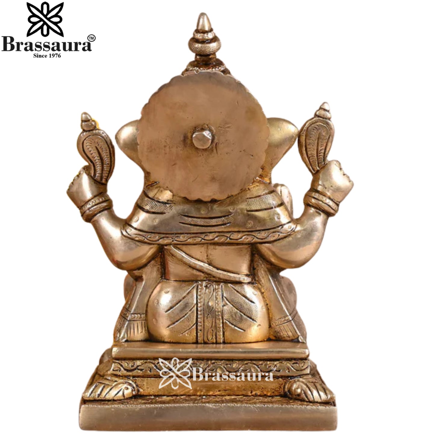 Brass Ganesha Statue Weight 4 Kg & Height 8 Inch