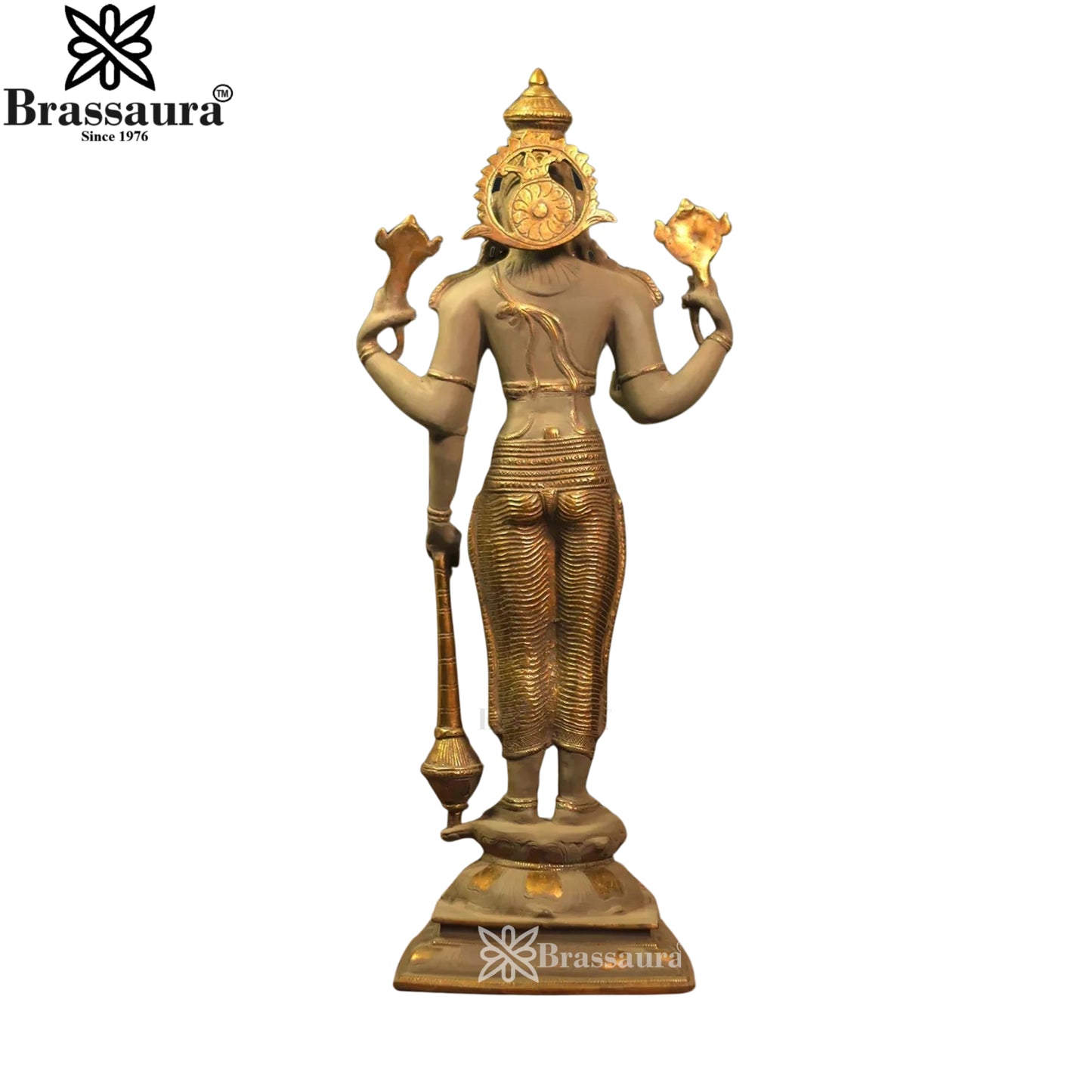 Brass Vishnu Statue Weight 7 Kg And Height 20 Inch