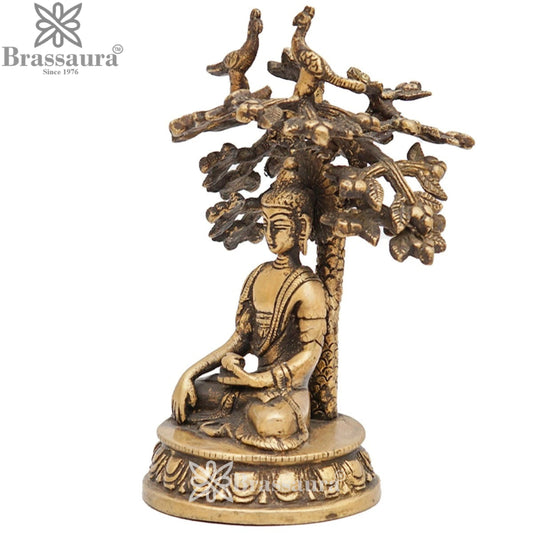 Brass Bhumisprasa Buddha Weight 1 kg & Height 6 Inch