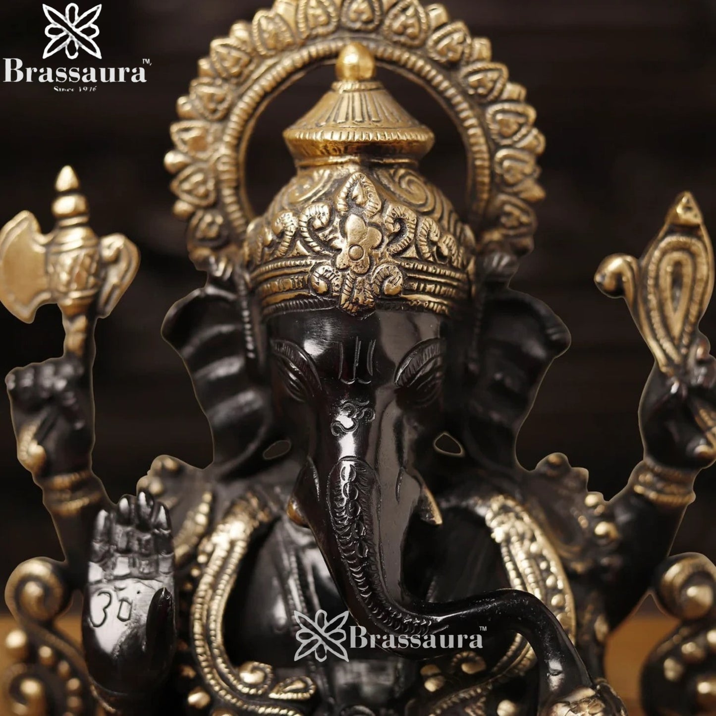 Brass Jewellery Ganesha Weight 7.5 Kg & Height 12 Inch