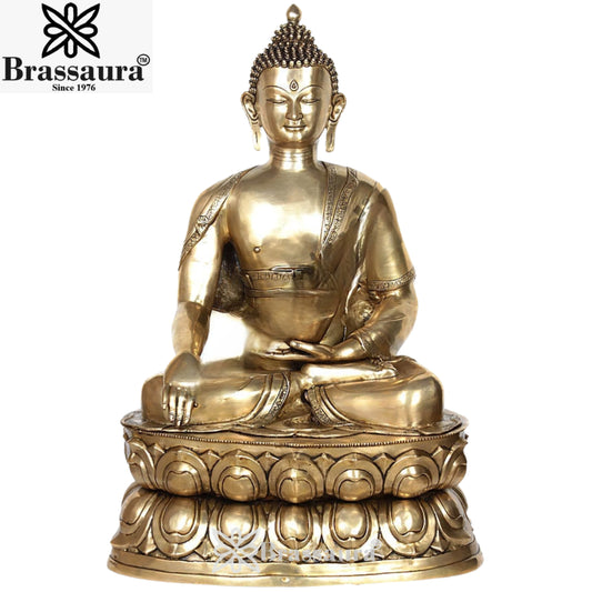 Brass Artistic Buddha Weight 50 Kg & Height 38 inch