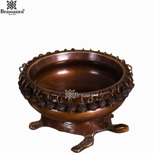 Brass Urli For Home Décor And Gift Items Weight 2.54 kg Height 13 Inch