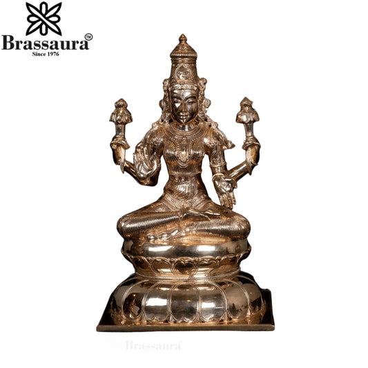 Brass Lakshmi Murti Weight 8 Kg And Height 12 Inch