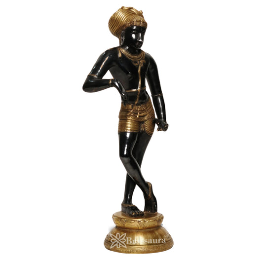 Brass Lord Katyavalambita Shiva Statue Weight 2.46 Kg And Height 11 Inch