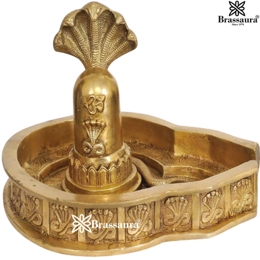 Brass Classic Shivling Weight 6 Kg & Height 8 Inch