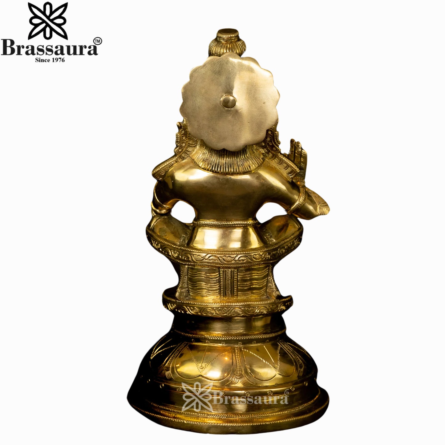 Brass Ayyappan Statue Weight 4.5 Kg And Height 12 Inch