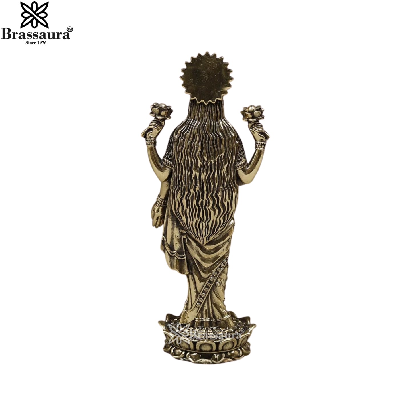 Brass Super Fine Lakshmi Murti Weight .302 Kg And Height 7 Inch