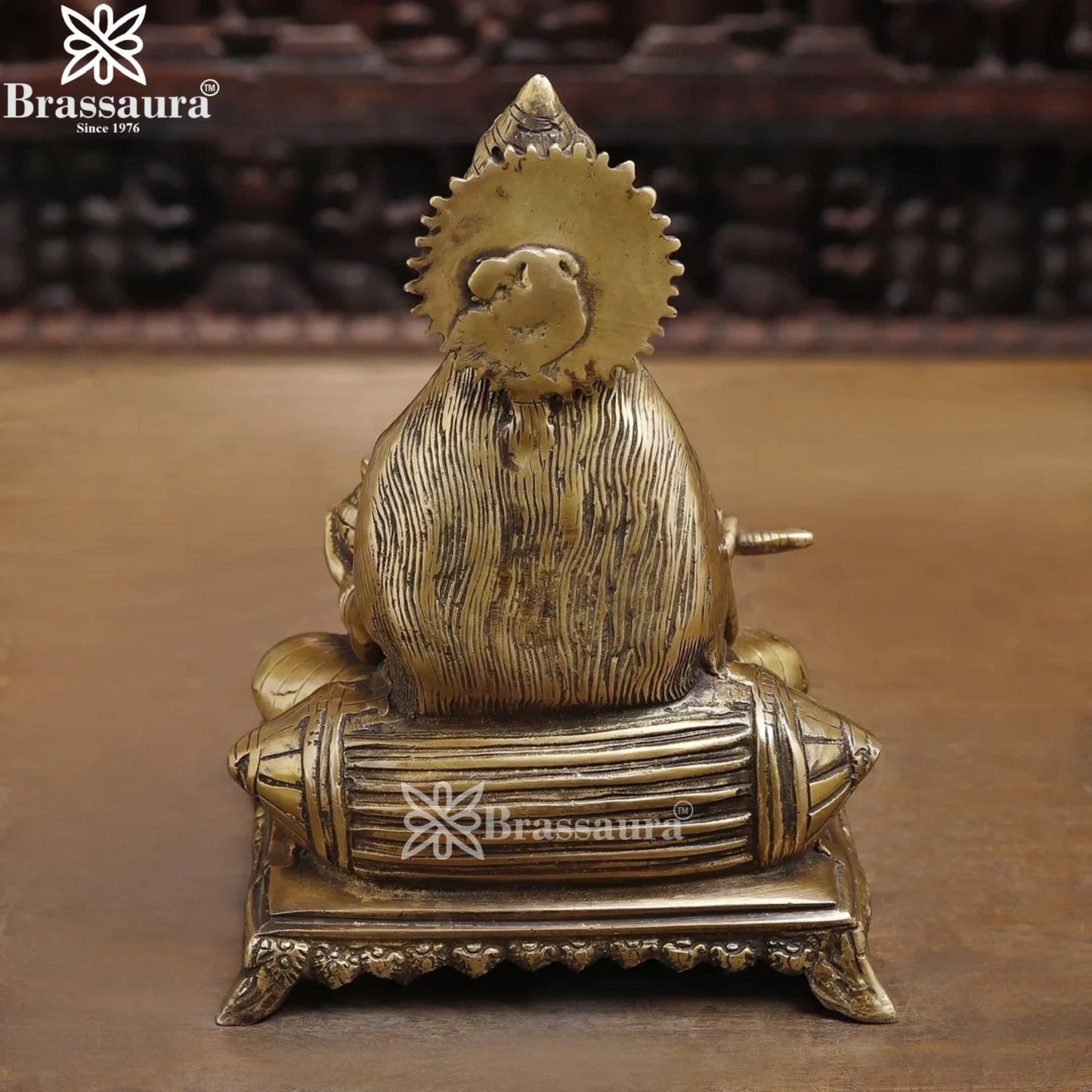 Brass Annapurna Statue Weight 3.87 Kg And Height 9.5 Inch