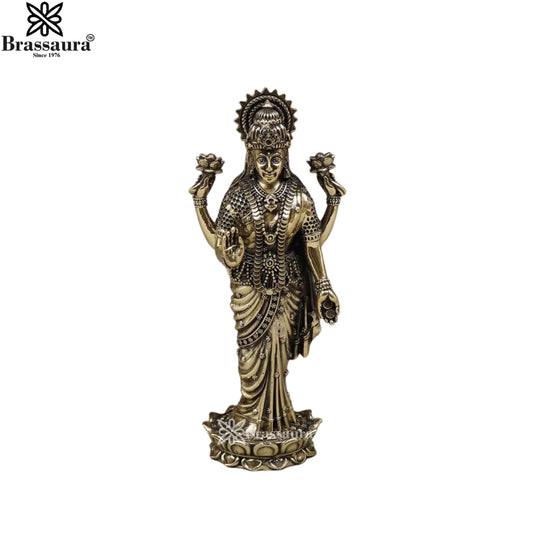 Brass Super Fine Lakshmi Murti Weight .302 Kg And Height 7 Inch