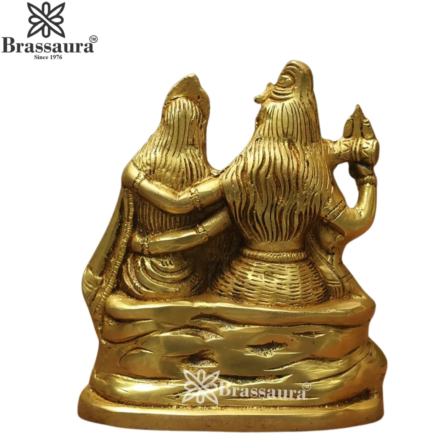 Brass Lord Shiv Family Statue Weight 1.6 Kg And Height 6.25 Inch