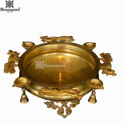 Brass Urli For Home Décor And Gift Items Weight 4.7 kg Height 12.7 Inch