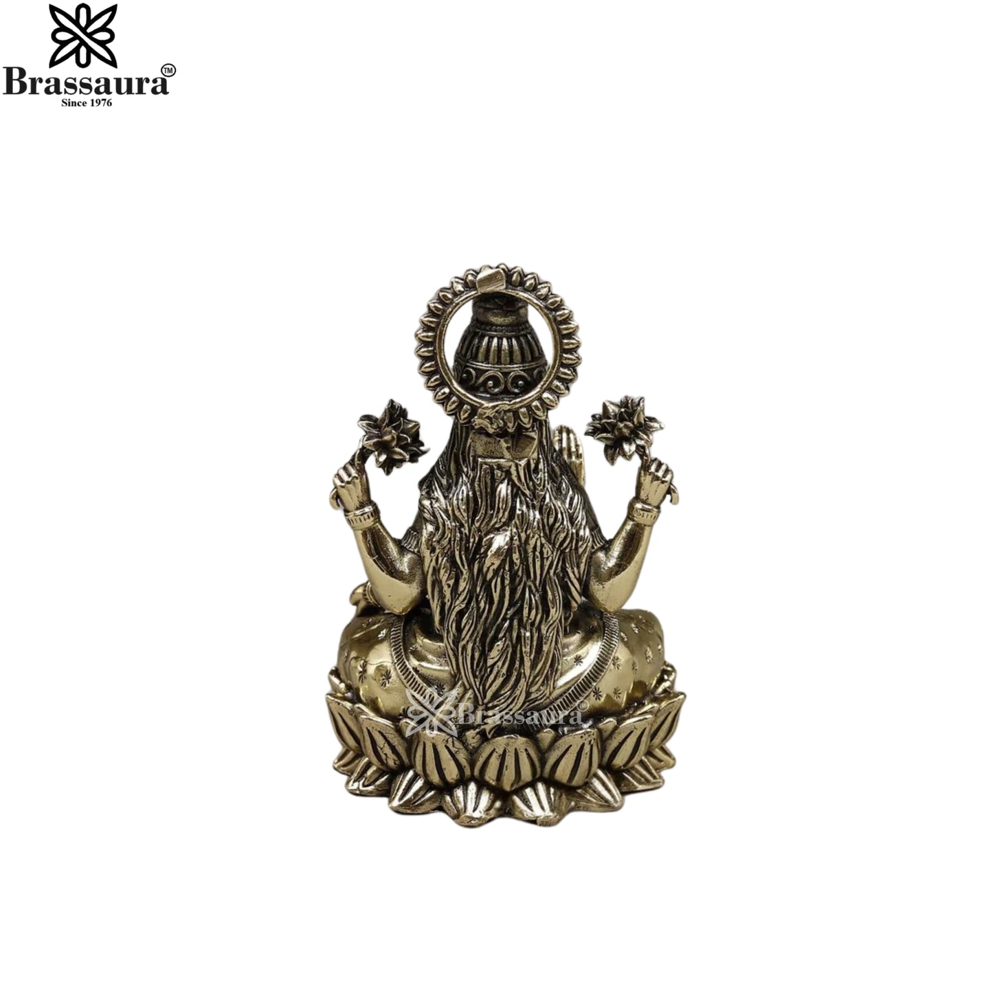 Brass Super Fine Lakshmi Murti Weight .196 Kg And Height 4 Inch