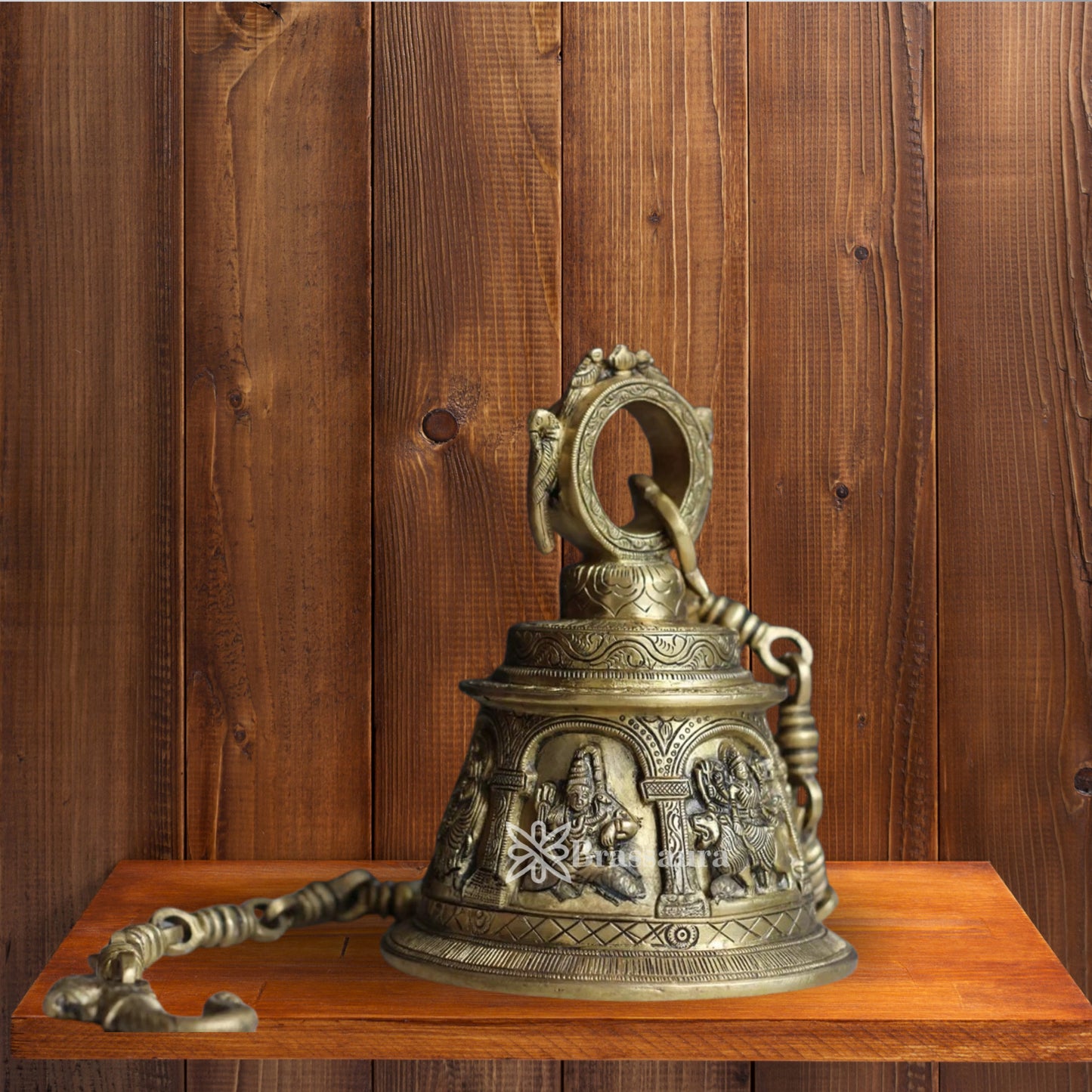 Brass Bell For Home Décor And Gift Items - Weight 3.6 Kgs Height 26 Inches