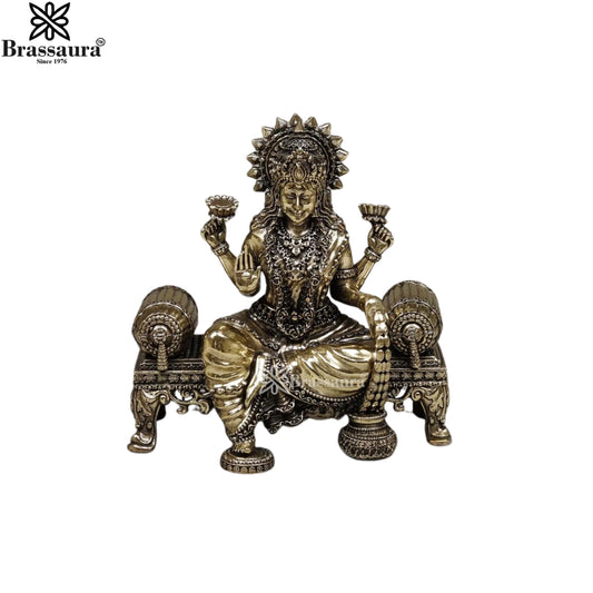 Brass Super Fine Lakshmi Murti Weight .786 Kg And Height 6 Inch