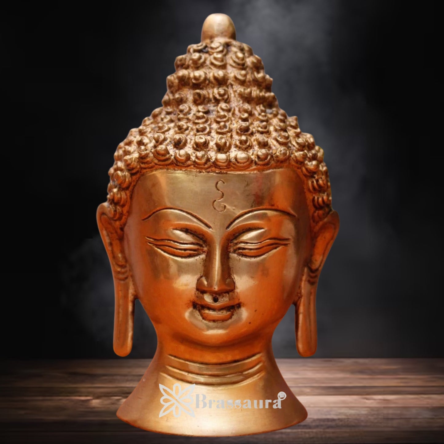 Brass Head Buddha Weight 1 kg & Height 5 Inch