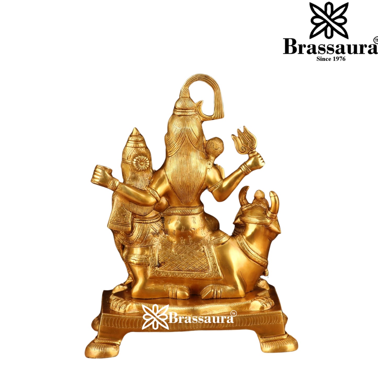 Brass Royal Golden Shiv Family Weight 3 Kg & Height 8 Inch