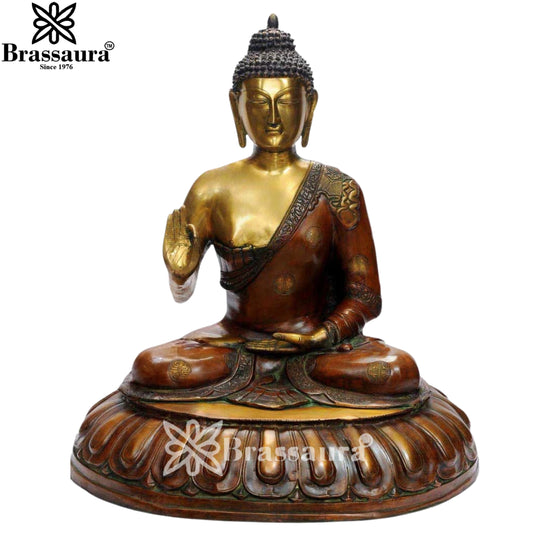 Brass Classic Buddha Weight 33 Kg & Height 28 Inch