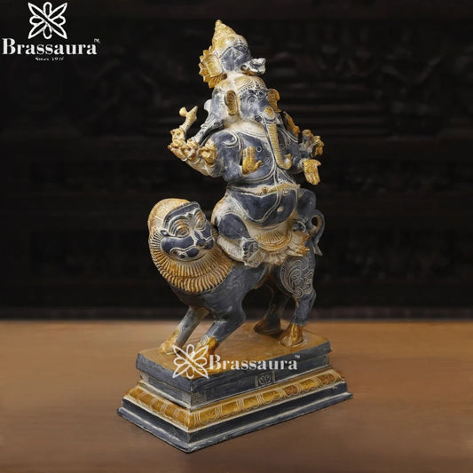 Brass Ganesha Weight 24.7 Kg & Height 24 Inch