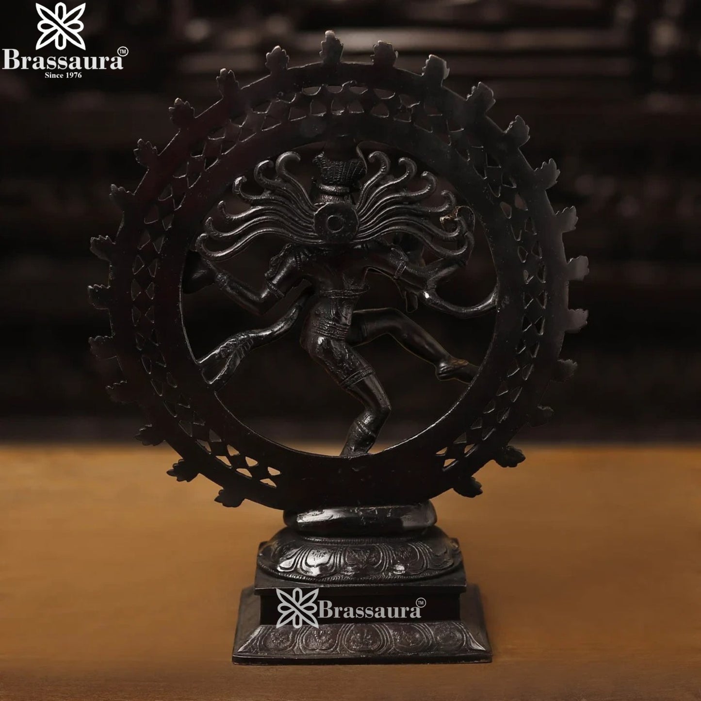 Brass Classic Dancing Natraj Statue Weight 3.8 Kg And Height 14 Inch