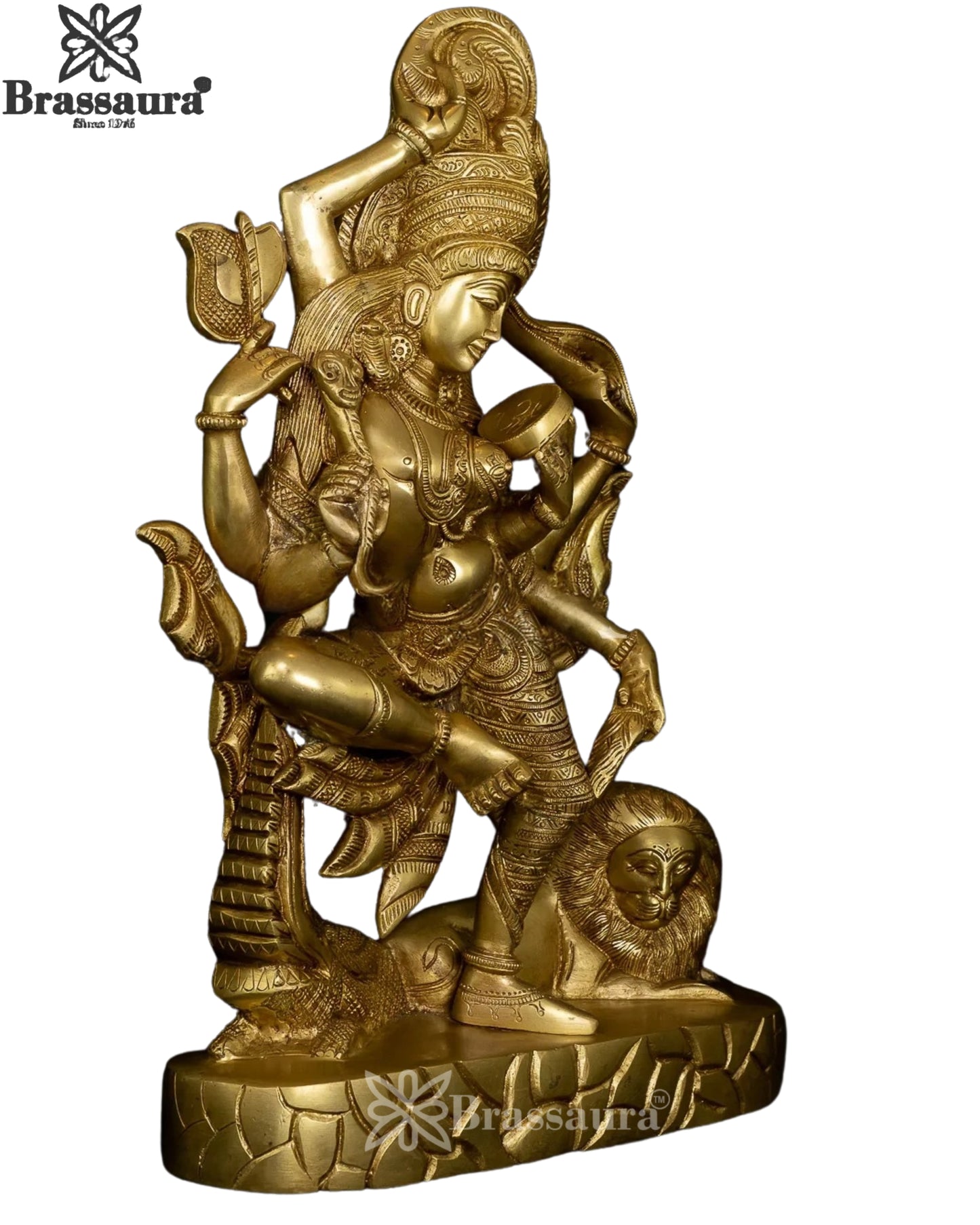 Brass Aardhnareshwar Statue Weight 7.5 Kg And Height 16.5 Inch