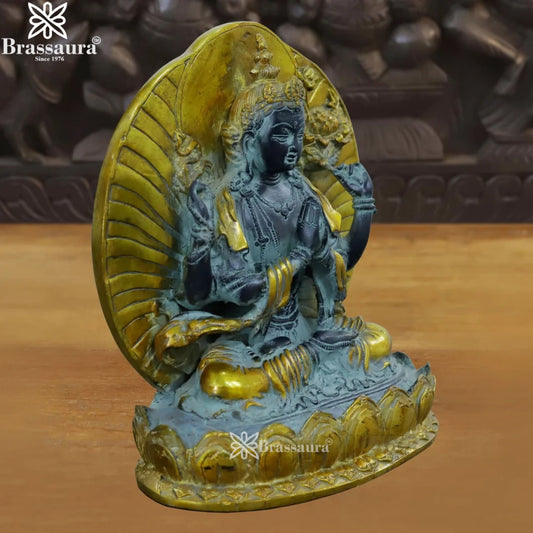 Brass Classic Tara Statue Weight 5.39 Kg And Height 10 Inch