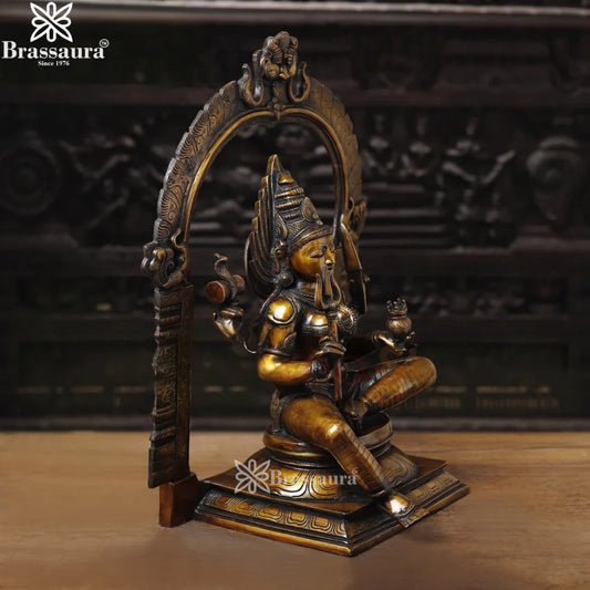 Brass Mariamman Murti Weight 27.23 Kg And Height 26.5 Inch