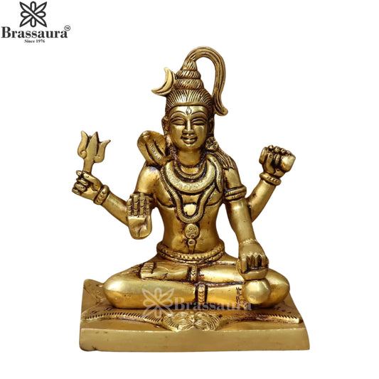 Brass Superfine Lord Shiva Statue Weight 2 Kg And Height 6 Inch