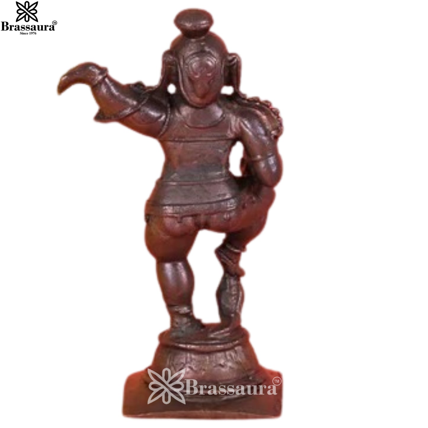 Copper Bal Gopal Krishna Murti Weight .248 Kg And Height 1.48 Inch