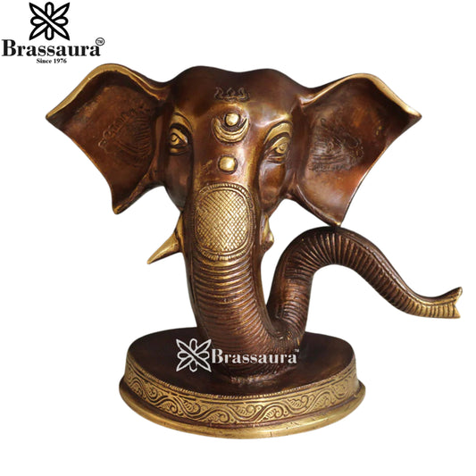Brass Ganesha Statue Weight 2.65 Kg And Height 6 Inch