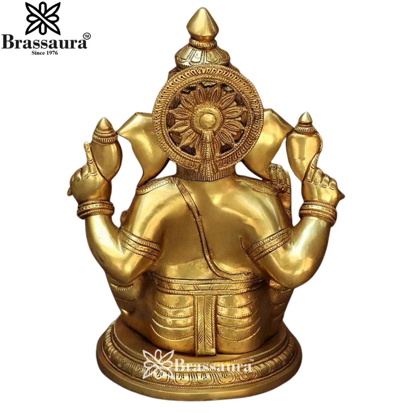 Brass Super fine Ganesha Weight 12.7 Kg & Height 14 Inch