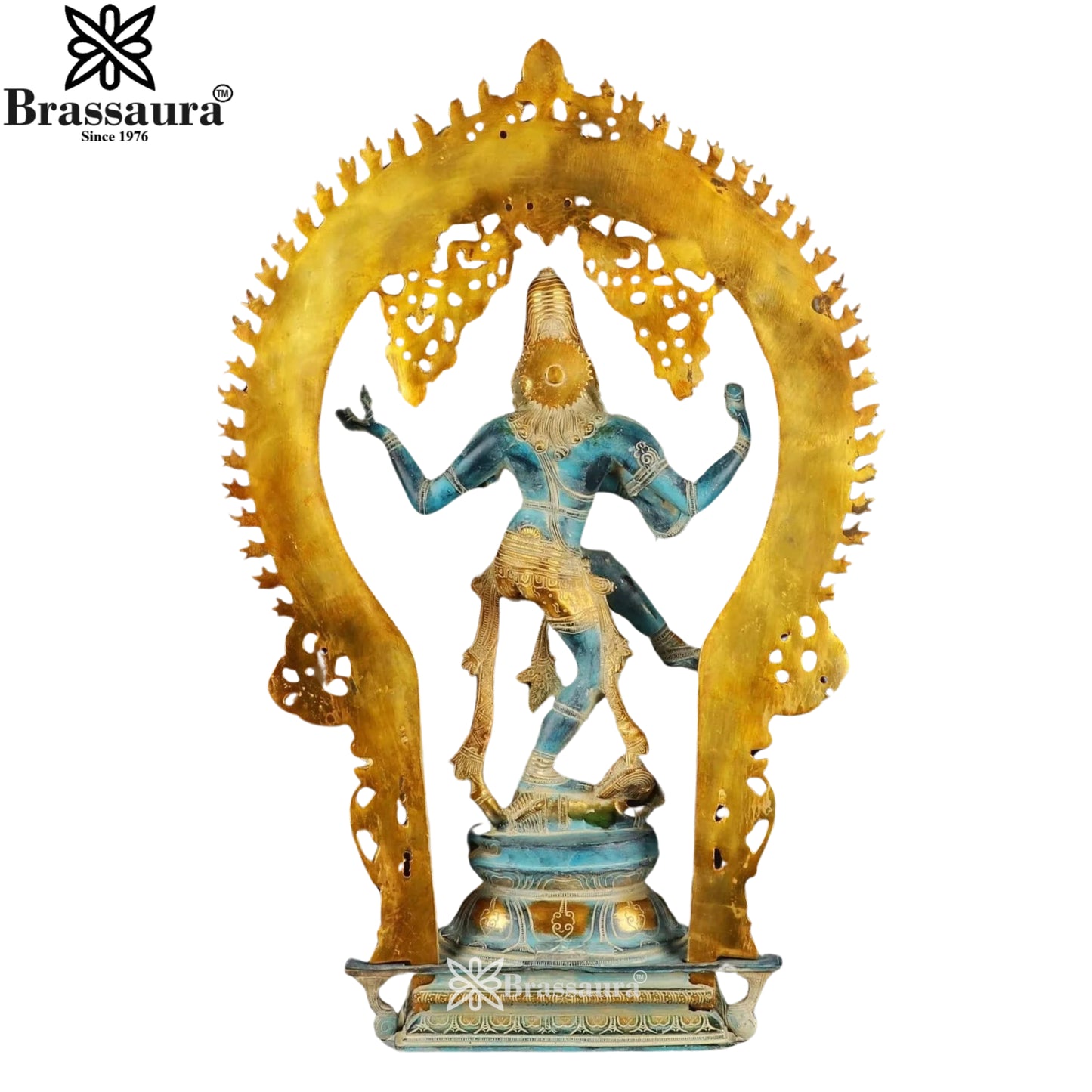 Brass Vintage Dancing Natraj Statue Weight 20 Kg And Height 28 Inch