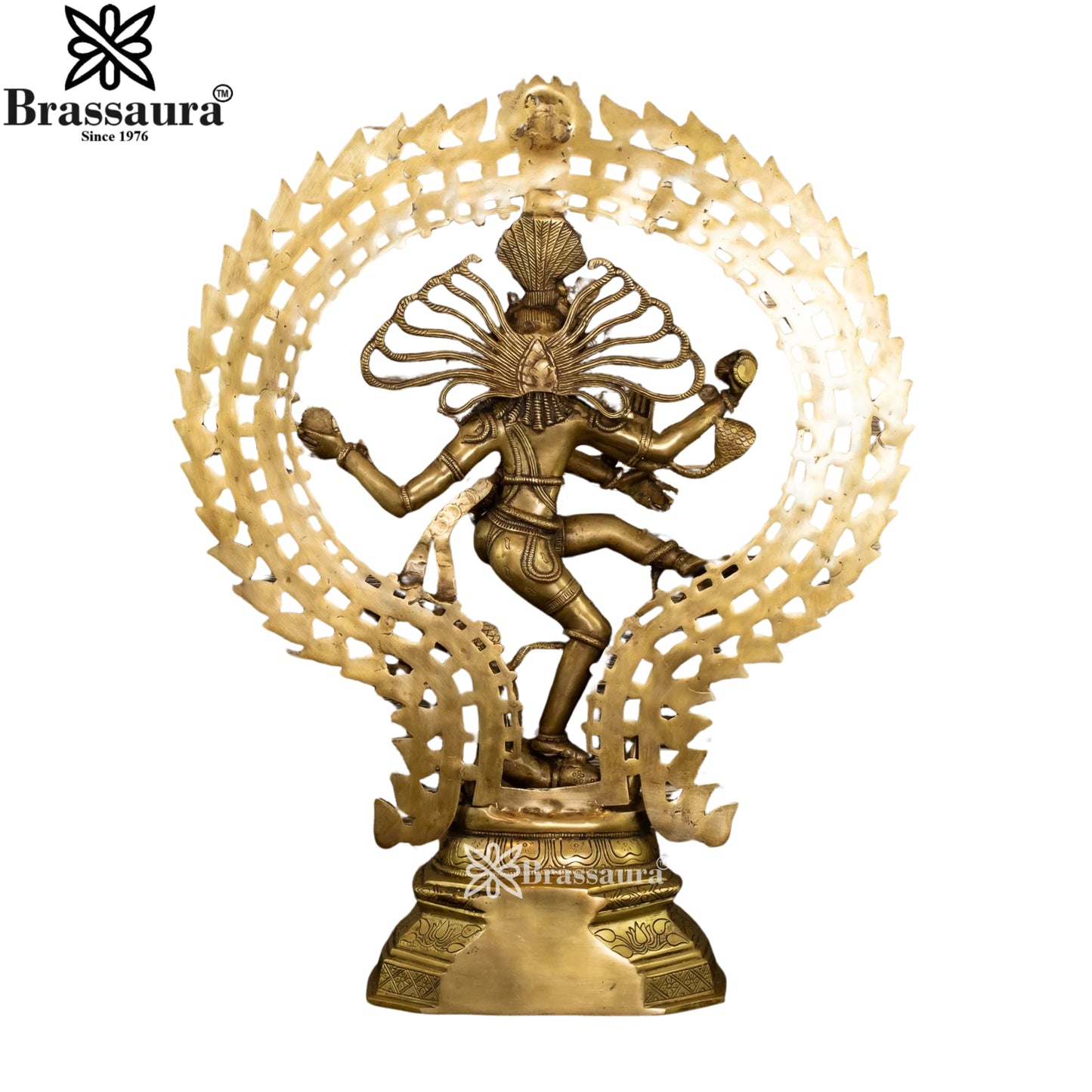 Brass Gold Dancing Natraj Statue Weight 22 Kg And Height 30 Inch