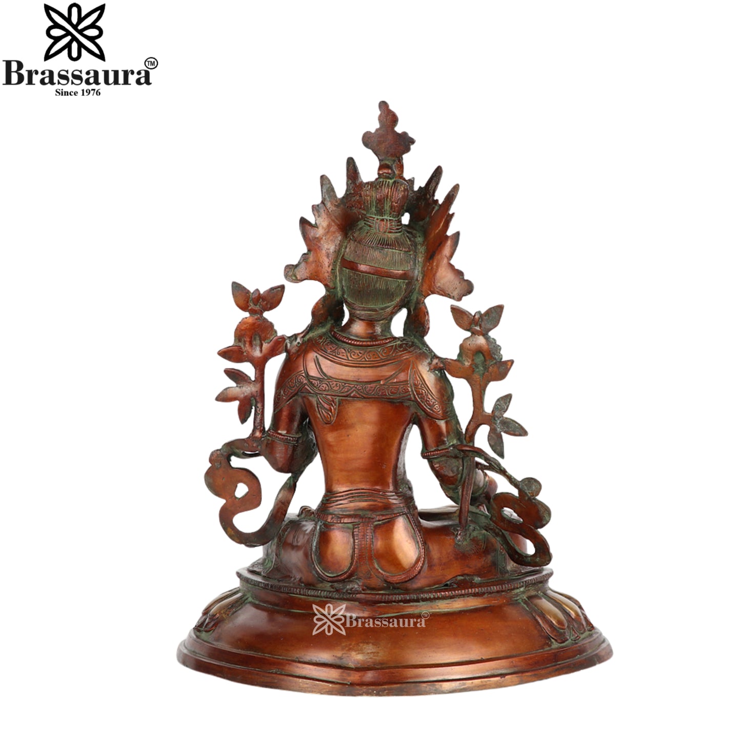 Brass Antique Tara Statue Weight 9.5 Kg And Height 18 Inch
