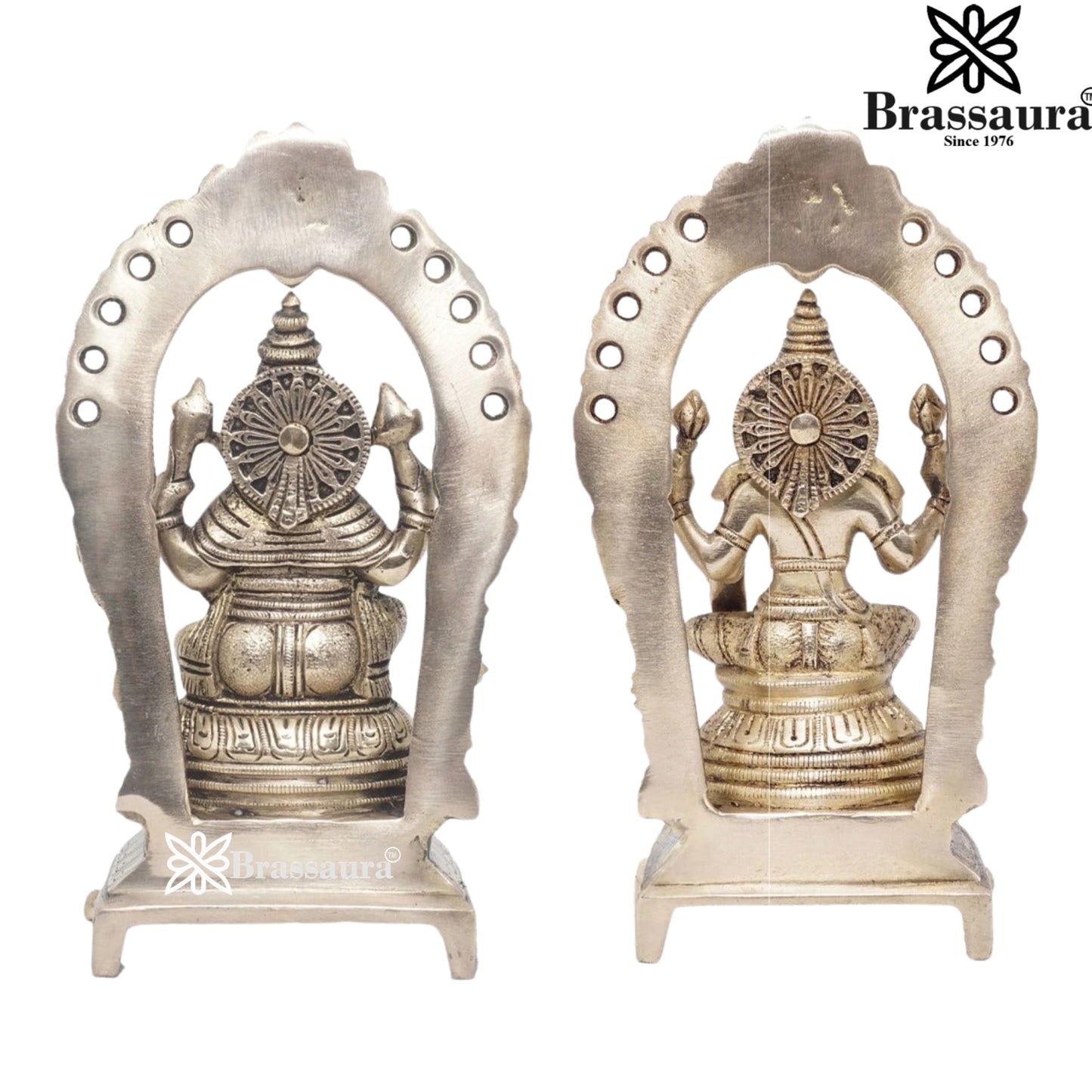 Brass Classic Lakshmi Ganesh Weight 4 Kg & Height 8 Inch