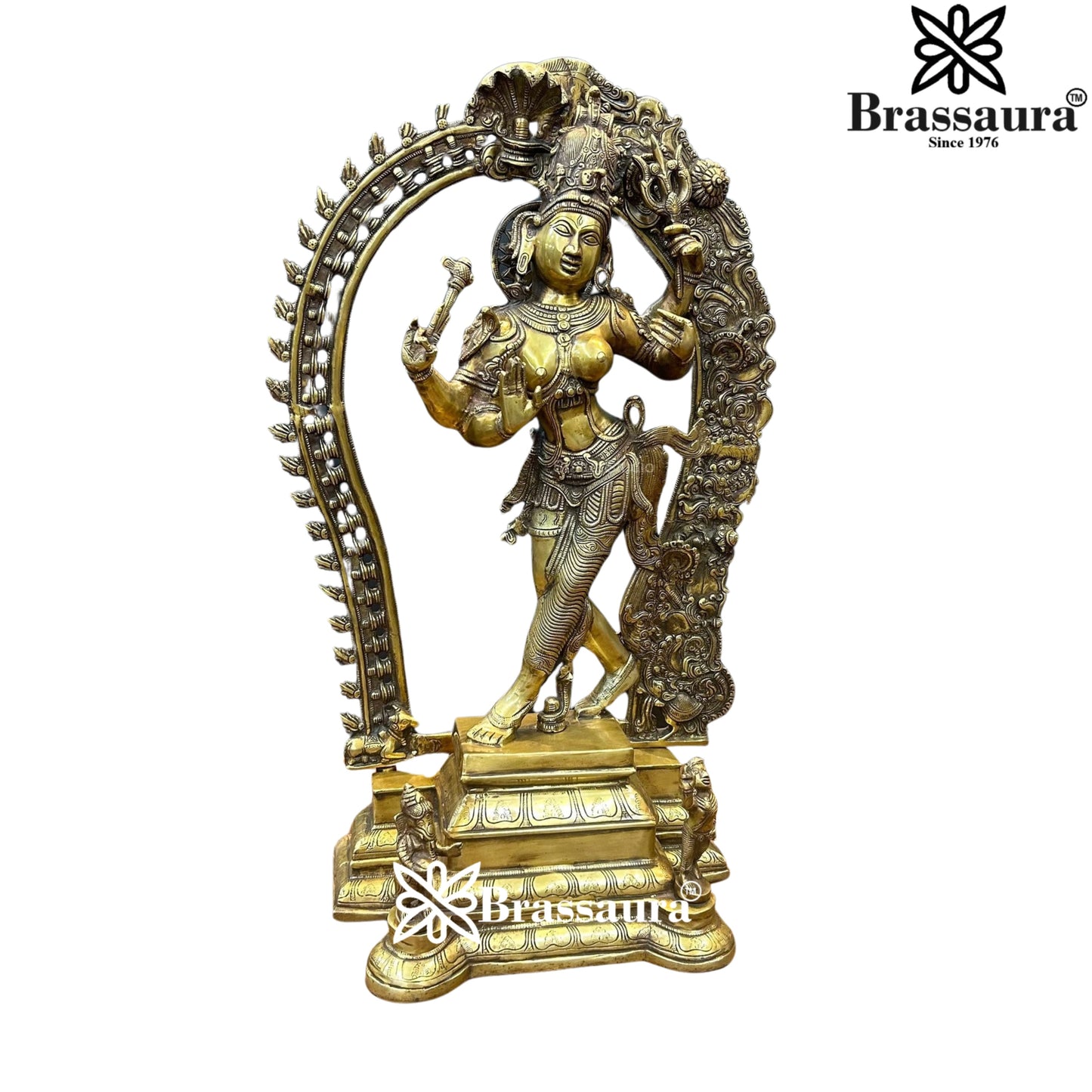 Brass Aardhnareshwar Statue Weight 25 kg & Height 29 Inch
