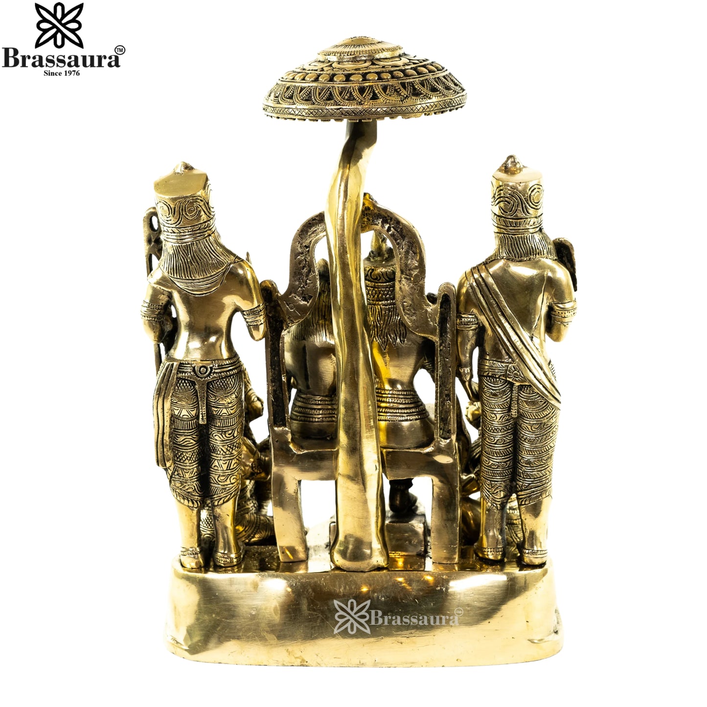 Brass Ram Darbar Statue Weight 12.1 Kg And Height 15.5 Inch