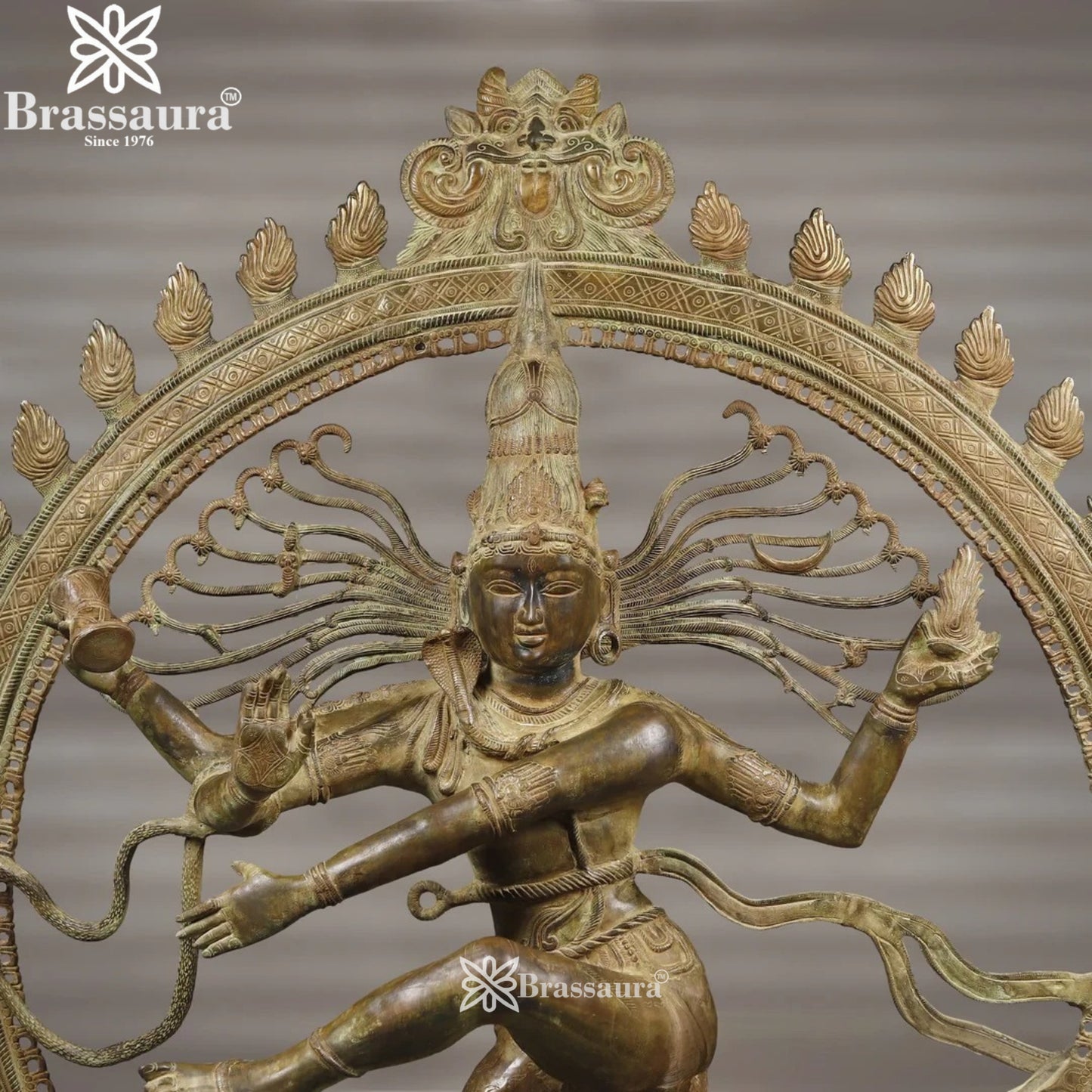 Brass Classic Dancing Natraj Statue Weight 156 Kg And Height 77 Inch