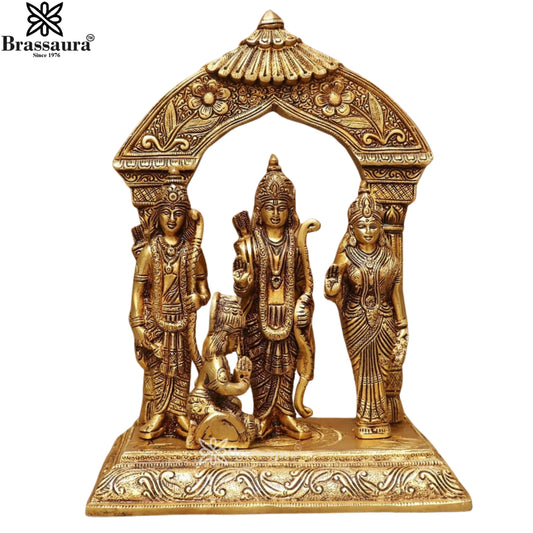 Brass Ram Darbar Statue Weight 5.6 Kg And Height 12 Inch