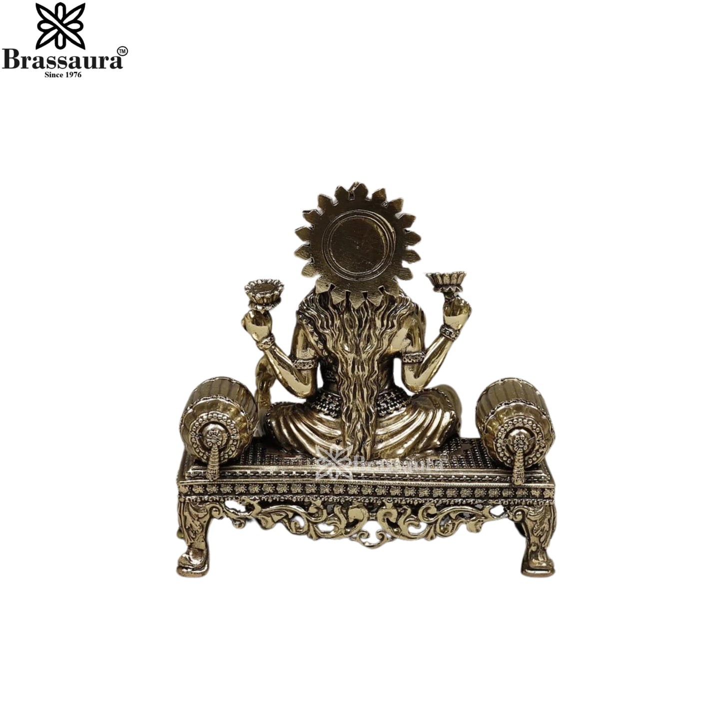 Brass Super Fine Lakshmi Murti Weight .786 Kg And Height 6 Inch