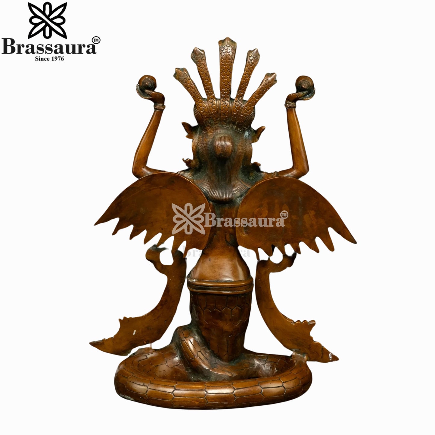 Brass Naga Kanya Statue Weight 8 Kg And Height 15.5 Inch