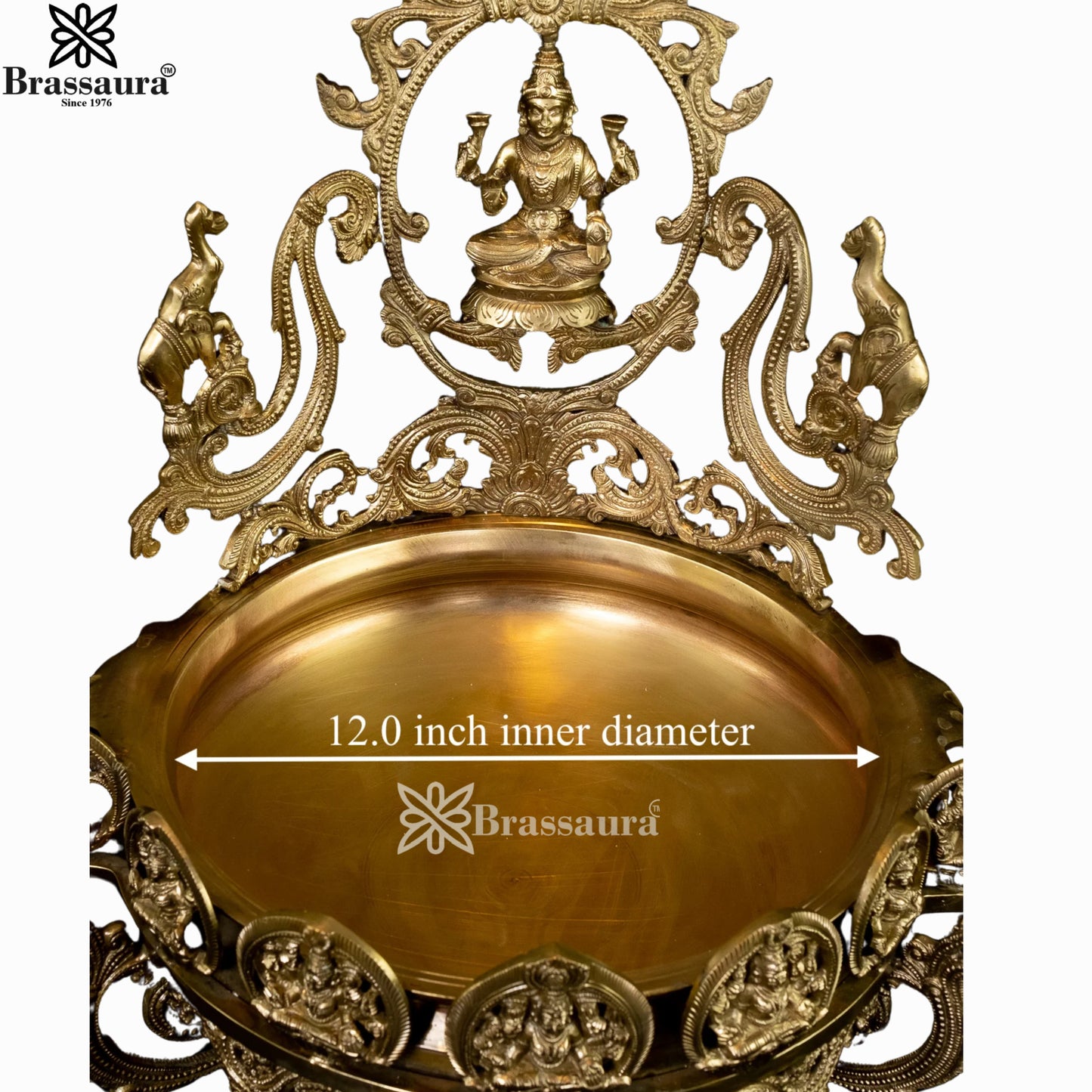 Brass Laxmi Urli For Home Décor And Gift Items Weight 13.5 kg Height 19 Inch
